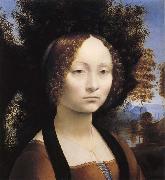 LEONARDO da Vinci Kvinnoportratt oil painting